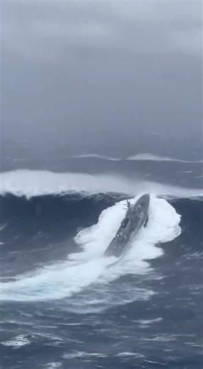 Warship vs Angry Ocean Waves #ocean #maritime #extreme