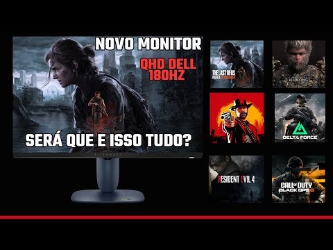 Jogando no novo Monitor Alienware 27 AW2725DM QHD 180hz
