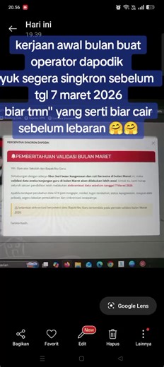 Pentingnya Sinkronisasi Dapodik Sebelum Tanggal 7 Maret