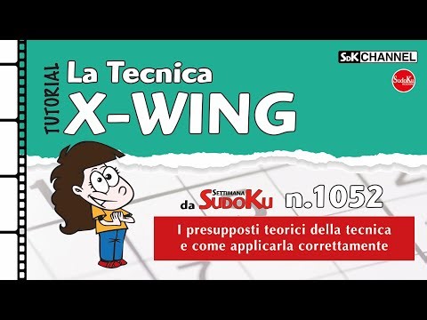 TUTORIAL – X-WING Technique (Sudoku n.20 of Sudoku Week 1052)