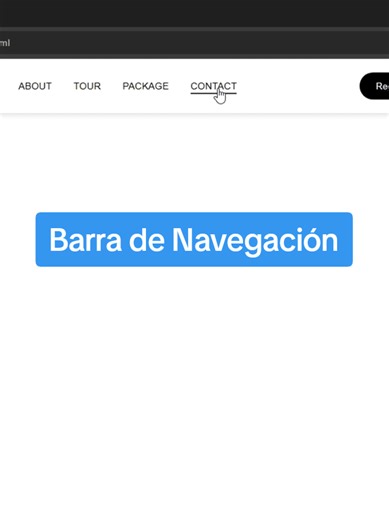 Barra de Navegación con HTML y CSS #html #css3 #codigo #barradenavegacion #programacion #frontend