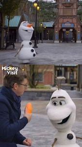 This is new robotics Olaf robotic figure is debuting with the new World of Frozen that opens this month!