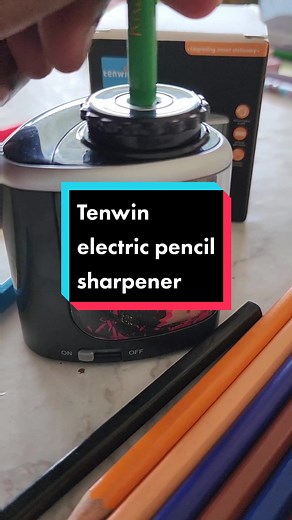 Tenwin electric pencil sharpener. Its realy easy to use #tenwinsharpener #aktamillzz @xiilii640