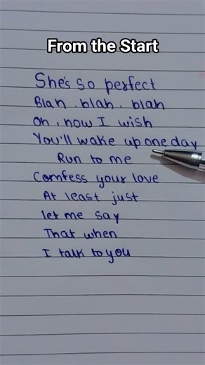 She so perfect blah blah blah 🥺 song lyrics