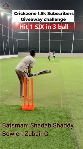 3 Balls 1 Six Giveaway Challenge|📍 Box Cricket | Crickzone Official