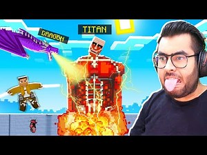🔥 My DRAGON vs Colossal Titan in AOT Minecraft 🔥 | Part 3 | HAGGAPUR Episode 28 | Hitesh KS