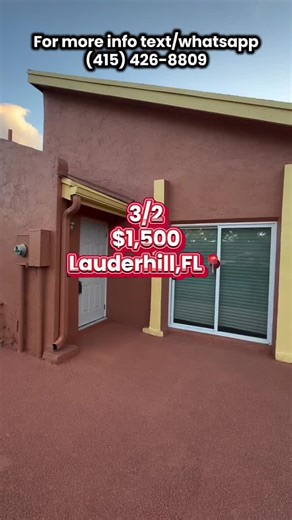 3/2 $1,500 Lauderhill, Fl REQUIREMENTS/INFO -Decent Credit Score -First Last & Security to move in -Clean Background/No Evictions -No Pets (Unless registered as a Service or ESA) Contact me today for a personal tour #lauderhill #townhomes #househuntingfl #browardcounty