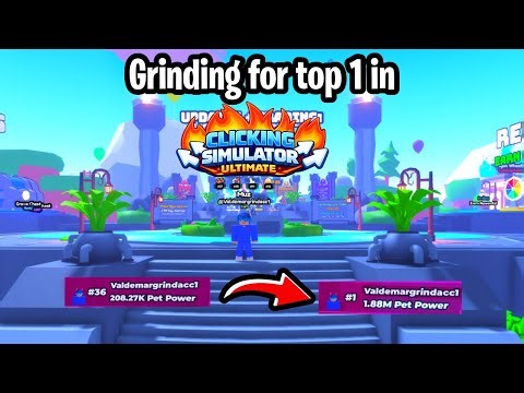 [🔴LIVE] Grinding for #1 in Clicker Simulator Ultimate