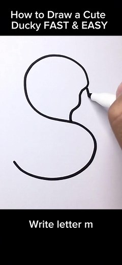 How to Draw a Cute Ducky Fast & Easy Tutorial