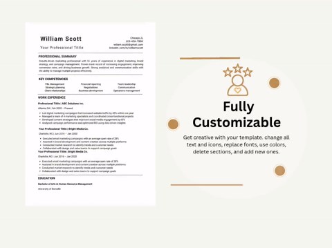 Finance Resume Template | ATS CV Word | Accountant Resume Editable Google Docs, Word, Mac Pages Cover Letter Included