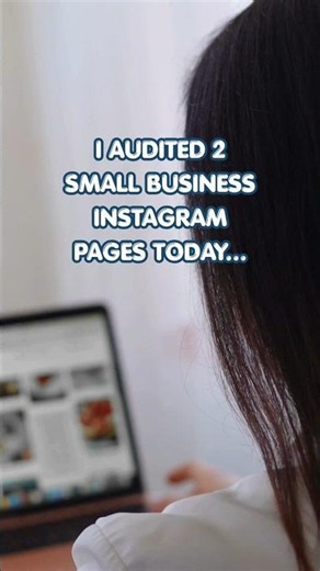 I audited 2 SMALL business Instagram page #socialmediamarketing #smallbusinessowner #smallbusiness