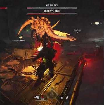 Vanguard 170% Diving Kick Damage vs Carnifex- Space Marine 2 Hard Weekly Stratagem 43