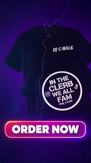 The wait is over. The official DJ C-WALK “IN THE CLERB WE ALL FAM” tee is here and it’s built for the people who really show up. Late nights, loud music, real energy, no pretending. This isn’t just a shirt. It’s a statement. 👉 ORDER NOW 👈 #merch #tiktokshop #onsale #buynow #grabyours
