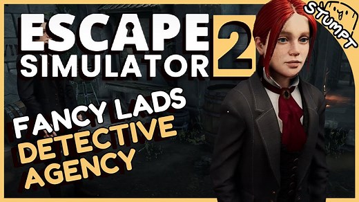 The team explores the fancy new Escape Simulator 2 demo in four-player co-op