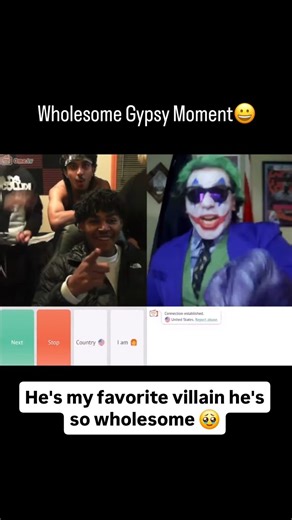 Novera on Instagram: "a man dressed as the Joker popping up on Omegle, fully in character with the makeup and outfit you’d expect. On the other side of the screen are two little girls who just finished trick-or-treating, still riding that Halloween excitement. You can almost feel the contrast right away: everyone expects the Joker to be chaotic or creepy, but instead the situation instantly flips into something warm and innocent. The girls are clearly happy and talkative, and the shock of seeing