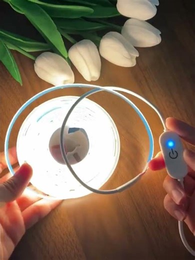 LED COB Light Strip Touch Dimmer Flexible Diode Tape 5V USB Linear