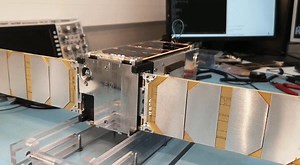 Sunstorm, our latest technology CubeSat, seen undergoing a tabletop test deployment of its power-giving solar arrays, in preparation for its space weather detection mission. Learn more 👉 http://www.esa.int/ESA_Multimedia/Images/2020/02/Sunstorm_ready_for_sunlight | ESA - European Space Agency