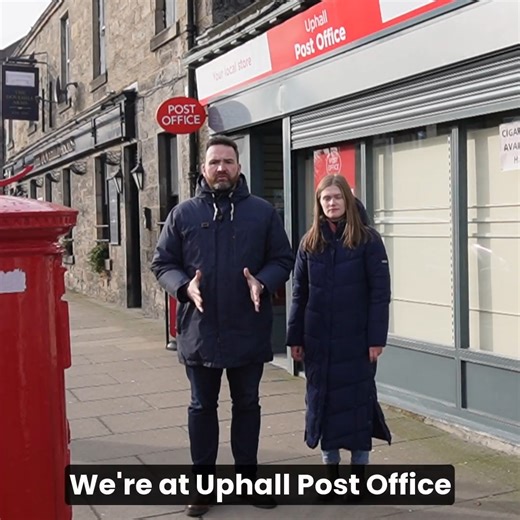 📮The sudden closure of Uphall Post Office is deeply concerning for our community. This branch provides vital services that so many local residents and businesses rely on every day and it’s essential those services remain here in Uphall. I’ve written to Post Office Ltd urging them to do everything possible to restore services urgently, and I’ll be working alongside Jenny Young for Bathgate and the community to fight for its future. Uphall deserves to keep its post office. | Gregor Poynton for Li