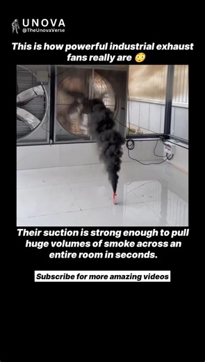This Industrial Fan Can Pull Smoke Across an Entire Room 😳💨