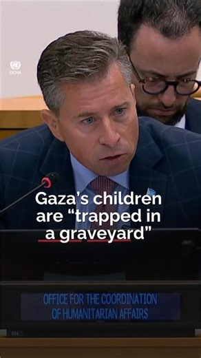 The children of #Gaza are “trapped in a graveyard.” Bombed, maimed, starved, burned alive, buried under rubble, torn from their families. “But how many more must die? And what further damage will we have done to our shared humanity?” asks UN Relief Chief Tom Fletcher. | United Nations OCHA