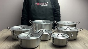 Aluminum Cookware Set the Hottest Pot in 2022 Aluminium Fry Pan Aluminum Cookware Sets Stainless Steel Pot Ollas De Aluminio