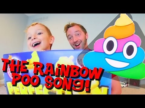 Father & Son SING THE RAINBOW POO SONG! / Happy Birthday!?