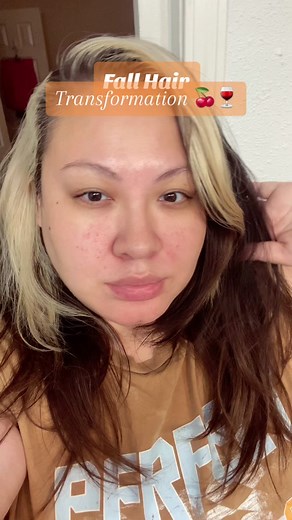 Fall Hair Transformation 🍒🍷 Mixed Loreal HiColor in Magenta & True Violet for mid to ends of hair & then used Loreal Chroma True Reds in Garnet mixed with Loreal HiColor True Violet for roots & blonde streak 💕✨ #fyp #foryou #foryoupage #beauty #haircolor #fallhair #hair #redhair #redhairtransformation #hairtransformation #lorealhicolormagenta #lorealhicolorviolet #chromagarnet #loreal #skunkhair #burgandyhair