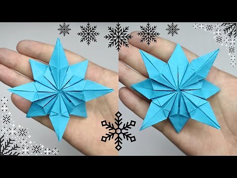 Origami SNOWFLAKE | How to make a paper snowflake