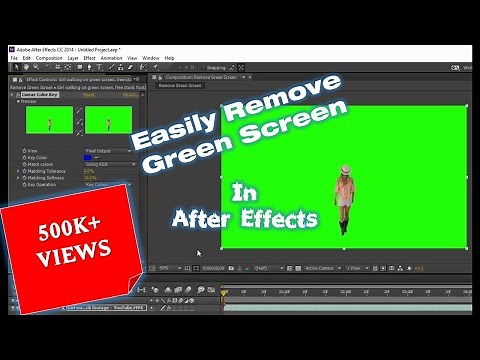 How to Remove Green Screen in Adobe After Effects CC Tutorial