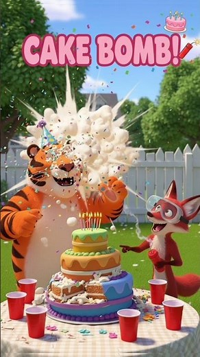 The Birthday Cake Prank! 🎂🐯 Exploding Surprise | Funny Video