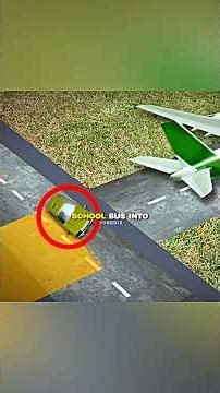 Can a Plane Engine Flip a School Bus? #mythbusters