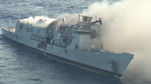 3.8K views · 93 reactions | Aerial video of the sinking exercise (SINKEX) of the decommissioned guided-missile frigate USS Crommelin (FFG 37) during military Exercise RIMPAC 2016. Live fire from ships and planes sank the USS Crommelin July 19th, 60 miles north of Kauai, Hawaii. USS Crommelin was the 28th ship of the Oliver Hazard Perry-class guided-missile frigates. | AiirSource Military | Facebook