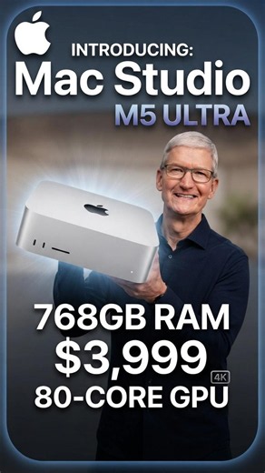 M5 Ultra Mac Studio Leaks: $3,999 Beast! 🔥