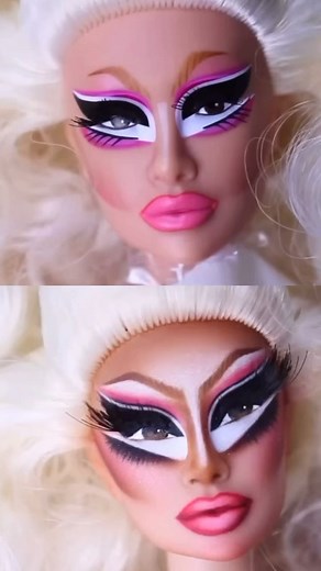 HEXTIAN on Instagram: "Before and After ✨ just gave her a more natural makeover! @trixiemattel ❤️ @integrity_toys we want more doooooolllssssss lol"