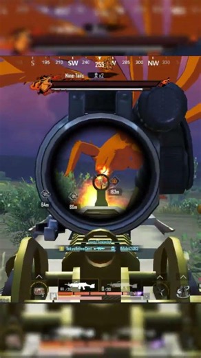PUBG x Naruto Theme Gameplay Mode → Defeating Nine tail Fox🦊 #PUBGMxNARUTO ||AG7QWA||
