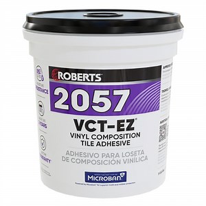 ROBERTS 1 Gal. (4 qt.) 24 Hour Dry Time Vinyl Composition Tile Floor Adhesive in Creamy Tan 2057-1