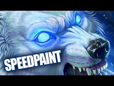 White Wolf - SPEEDPAINT (Photoshop Commission)