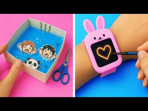 UNIQ कार्डबोर्ड कावाई शिल्प और गैजेट | महंगी वस्तुएं बनाम सस्ते DIYs 123 GO द्वारा!