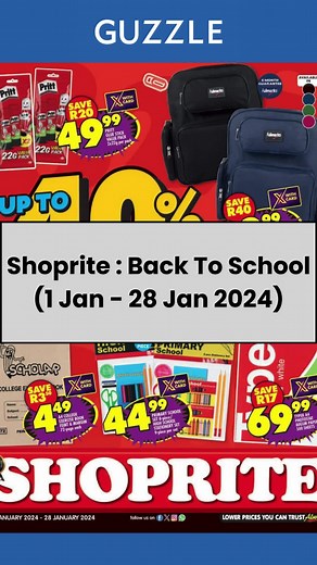 Shoprite Back To School Catalogue January 2024