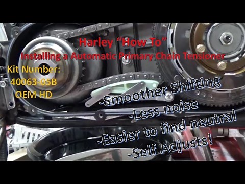 How to Install a Harley Davidson Automatic Primary Chain Tensioner Kit # 40063-05B