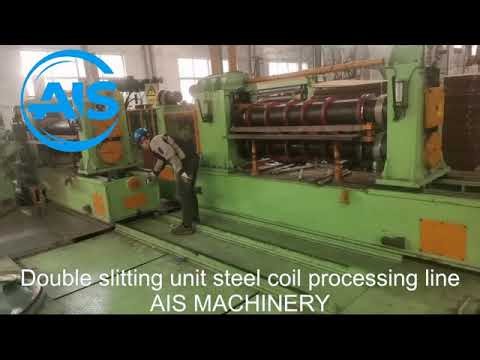 Double slitting unit steel coil processing line