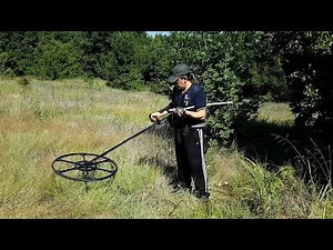 30"CC for Minelab GPX, depth test in highly mineralised ground.