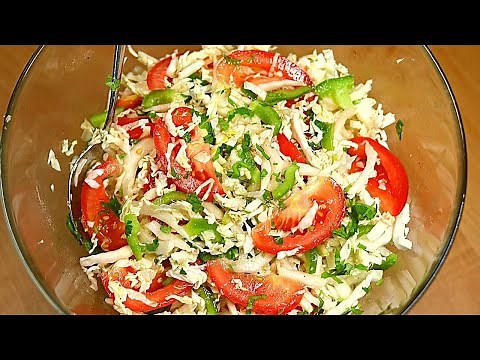 Dieser bunte Sommersalat mit Senf-Dressing ist super nicht nur zum Grillen, Chinakohl Rezept