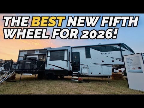 This NEW floor plan is the BEST in 2026! Grand Design Solitude 414LJMJ Fifth Wheel RV