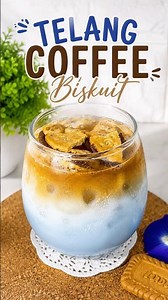 Just Using Butterfly Pea Flowers, You Can Make This Aesthetic Drink! Butterfly Pea Coffee Biscuit...