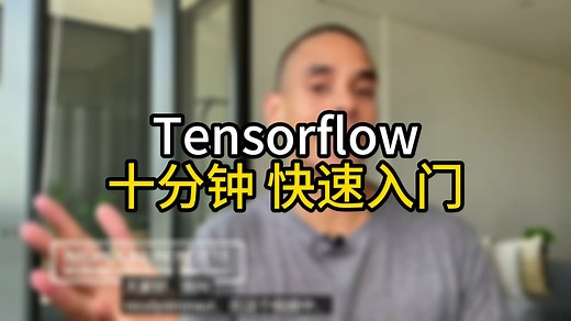 Tensorflow 十分钟 快速入门