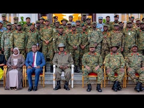 Museveni chairs UPDF High Command meeting at State House. SDF Gen. Muhoozi Kainerugaba was present