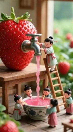 Miniature Kids Making Cocktail Juice 🍹 Tiny Man’s Mini Juice Bar!