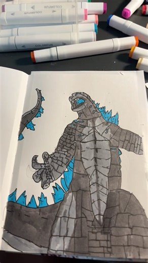 Day 17 #art #drawdrawing #draw #godzilla