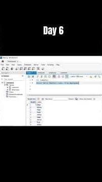 Day6/10 #dataanlysis #dataanalyst #sql #sqlbeginner #careerintech 🩷